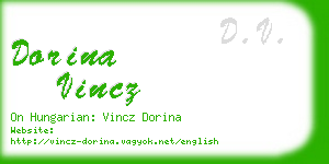 dorina vincz business card